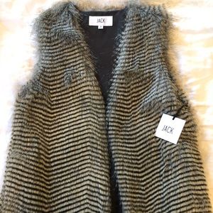 Jack by BB Dakota Fur Vest Size Medium